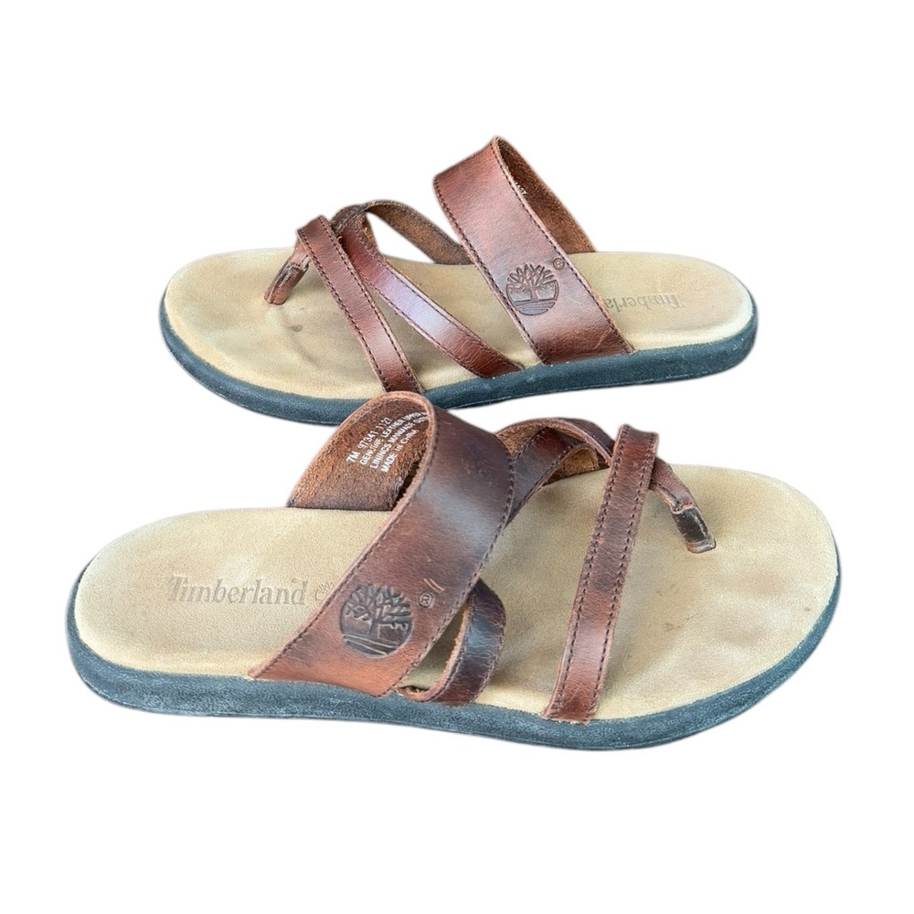 Timberland Womens Brown Slide Sandal Size 7